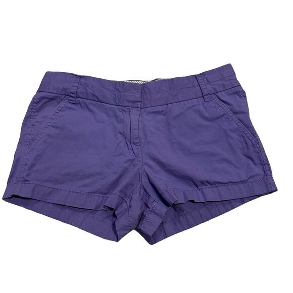 10/$25🦋 J. Crew Purple Broken-In Mid Rise Chino Shorts - Size 4 - Picture 3 of 12